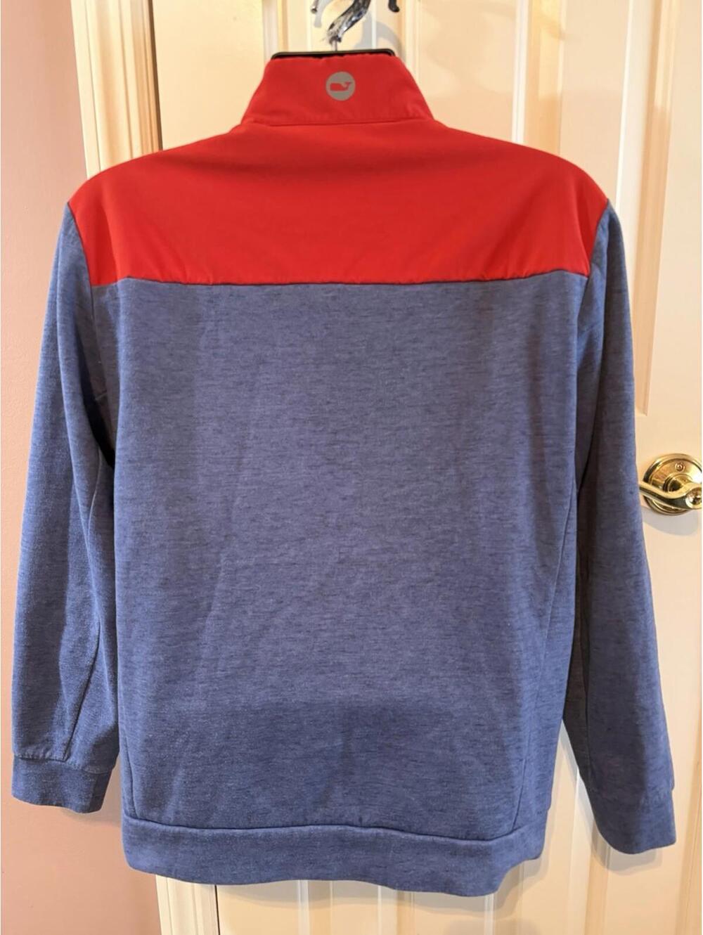 Vineyard Vines 1/4 Zip Mens Medium Blue Coastal Casual Preppy Yacht Club - Picture 4 of 10
